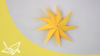 Оригами видеосхема вращающяся звезда 