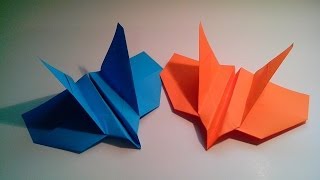 Самолет - бумеранг из бумаги. Как сделать оригами самолет?