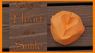 Улыбающееся сердце оригами. Как сложить оригами сердце?