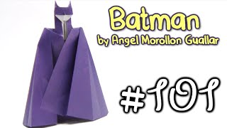 Оригами бэтмен. Как сделать бэтмена из бумаги?