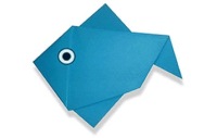 Оригами схема рыбки