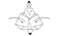 Оригами схема монаха