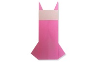 Оригами схема платья (другой вариант)