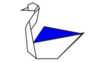 Оригами схема лебедя
