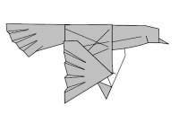 Оригами схема летящей птицы