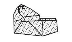 Оригами схема колыбельки