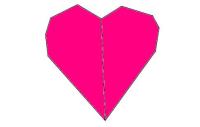 Оригами схема сердца (простая схема)