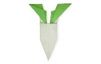 Оригами схема редьки