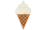 Оригами схема вафельного рожка