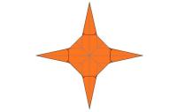 Оригами схема звезды Англада