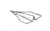 Оригами схема самолетика