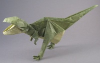 Оригами схема большого тираннозавра