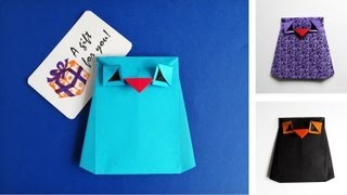 Схема оригами конверта сова