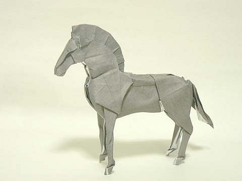 Оригами паттерн коня