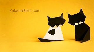 Оригами котята. Как сложить оригами котят?