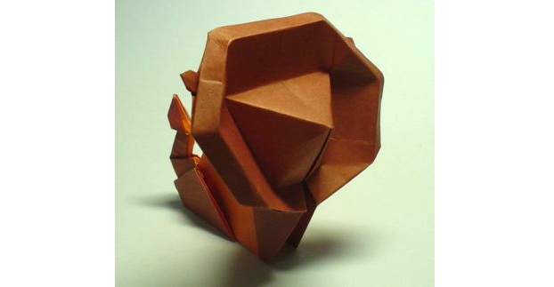 Оригами лев. Как сделать льва из бумаги?
