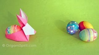 Оригами схема зайца