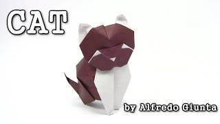 Оригами кот. Как сложить оригами кота?