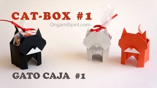 Оригами кот-коробочка. Как сложить оригами кота-коробочку?