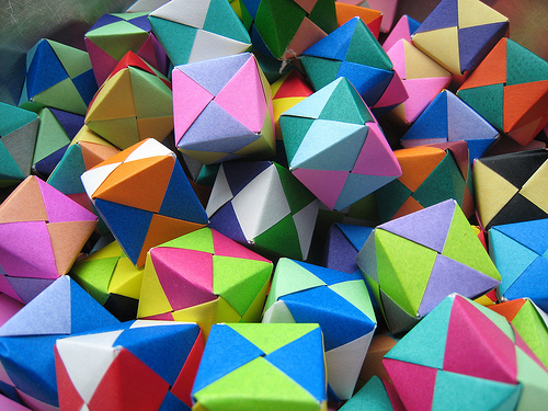Оригами кубик Сонобе