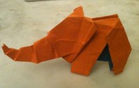 Схема оригами бумажного слона
