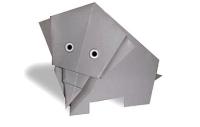 Схема оригами слоника, которого можно складывать вместе с ребенком