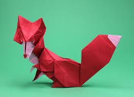 Схема оригами лисицы