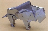 Схема оригами быка