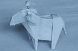 Оригами схема бумажного козла