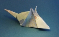 Схема оригами из денег