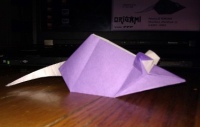 Схема оригами бумажной мыши