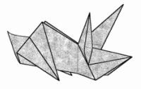 Схема оригами мыши - мутанта