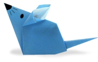 Схема оригами мышки