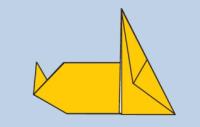 Схема оригами зайчика, которую можно складывать вместе с детьми