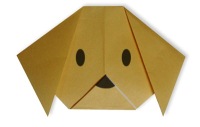 Оригами схема мордочки собаки