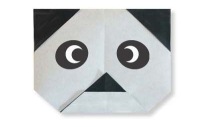 Оригами схема мордочки панды