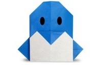 Оригами схема пингвина