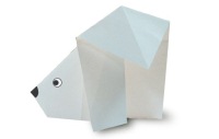 Оригами схема полярного медведя