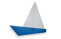 Оригами схема яхты