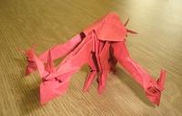 Оригами схема трехголового дракона