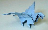 Оригами схема летящего дракона