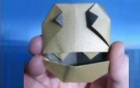 Оригами схема маски дракулы