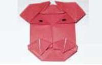 Оригами маска с клыками