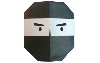 Оригами схема головы ниньзи