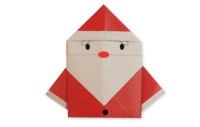 Оригами схема Санта Клауса