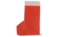 Оригами схема новогоднего носка