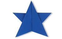 Оригами схема звезды (вариант 1)