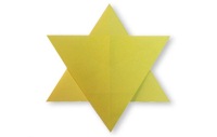 Оригами схема звезды (вариант 3)