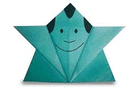 Оригами схема японской куклы