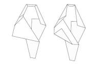 Оригами схема Тутанхамона и Клеопатры